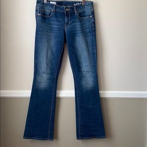 Gap Curvy Flare Light Wash Denim